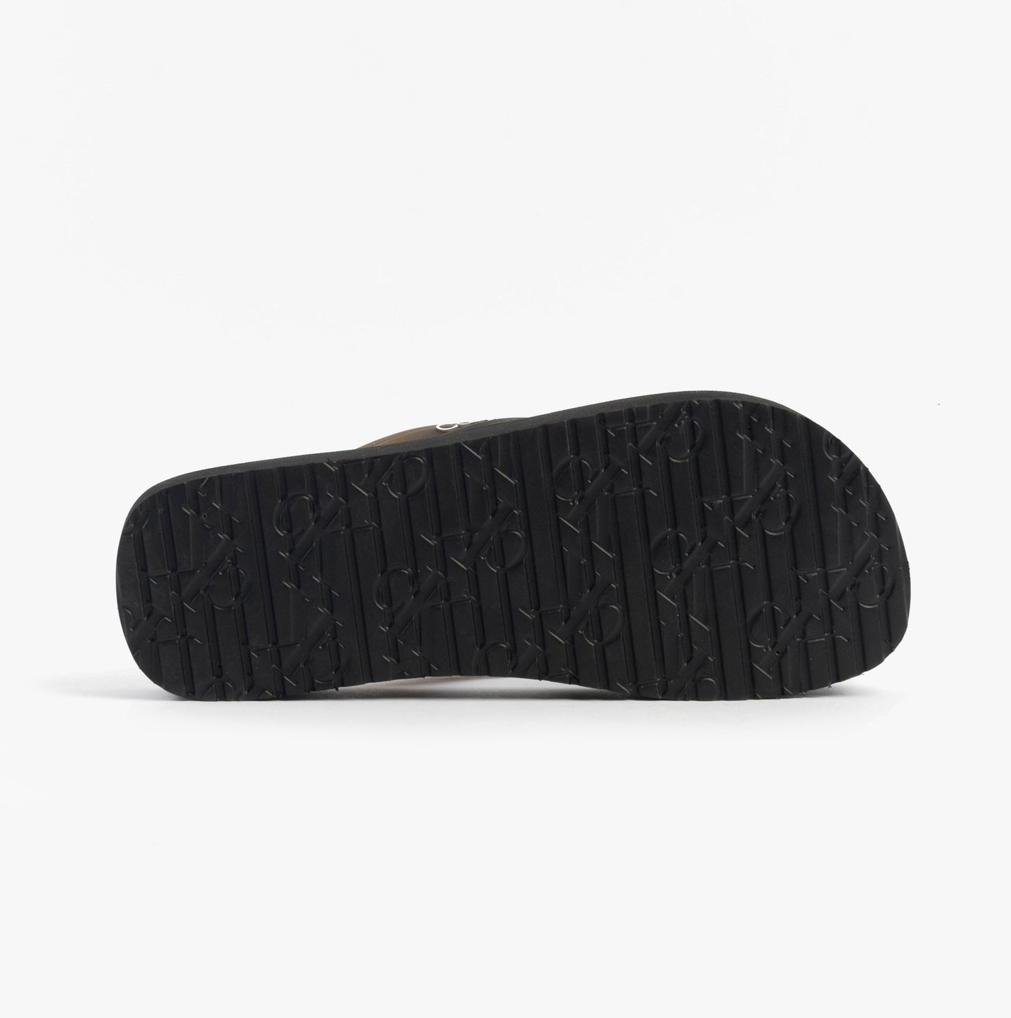 Calvin Klein BEACH SANDAL FLATFORM Womens Sandals Black/Bright White