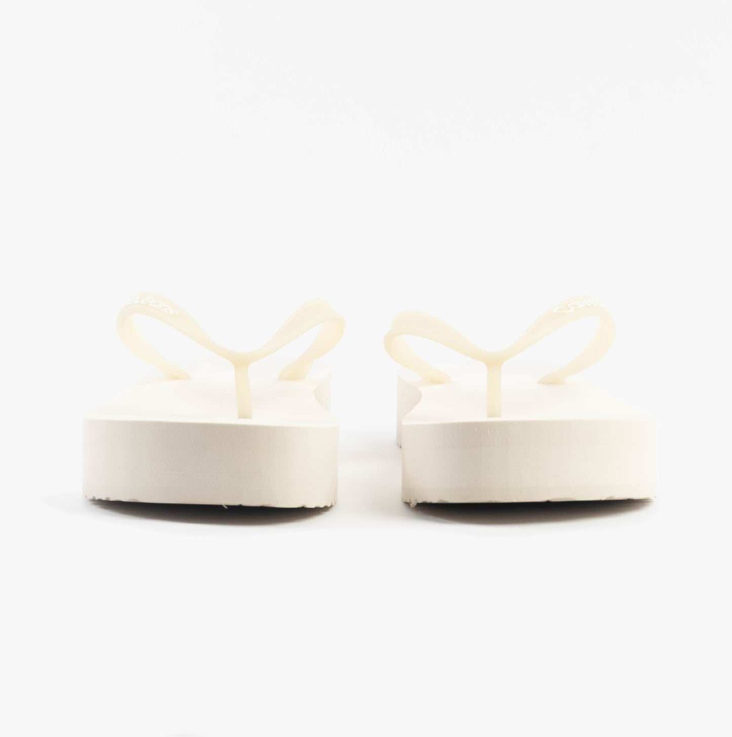 Calvin Klein BEACH SANDAL FLATFORM Womens Sandals Eggshell/Bright White