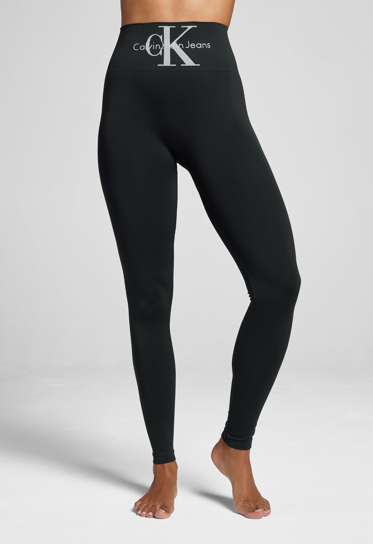 Calvin Klein High-Waist Womens Leggings Black