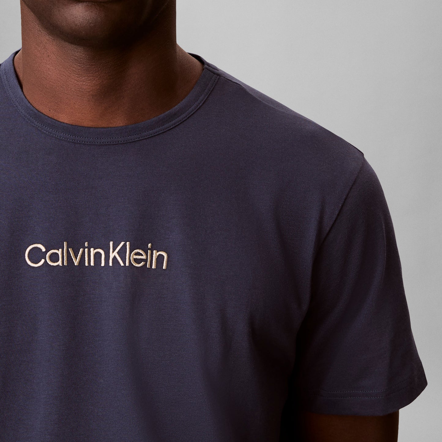 Calvin Klein S/S CREW NECK Mens T-Shirt Blue Nights
