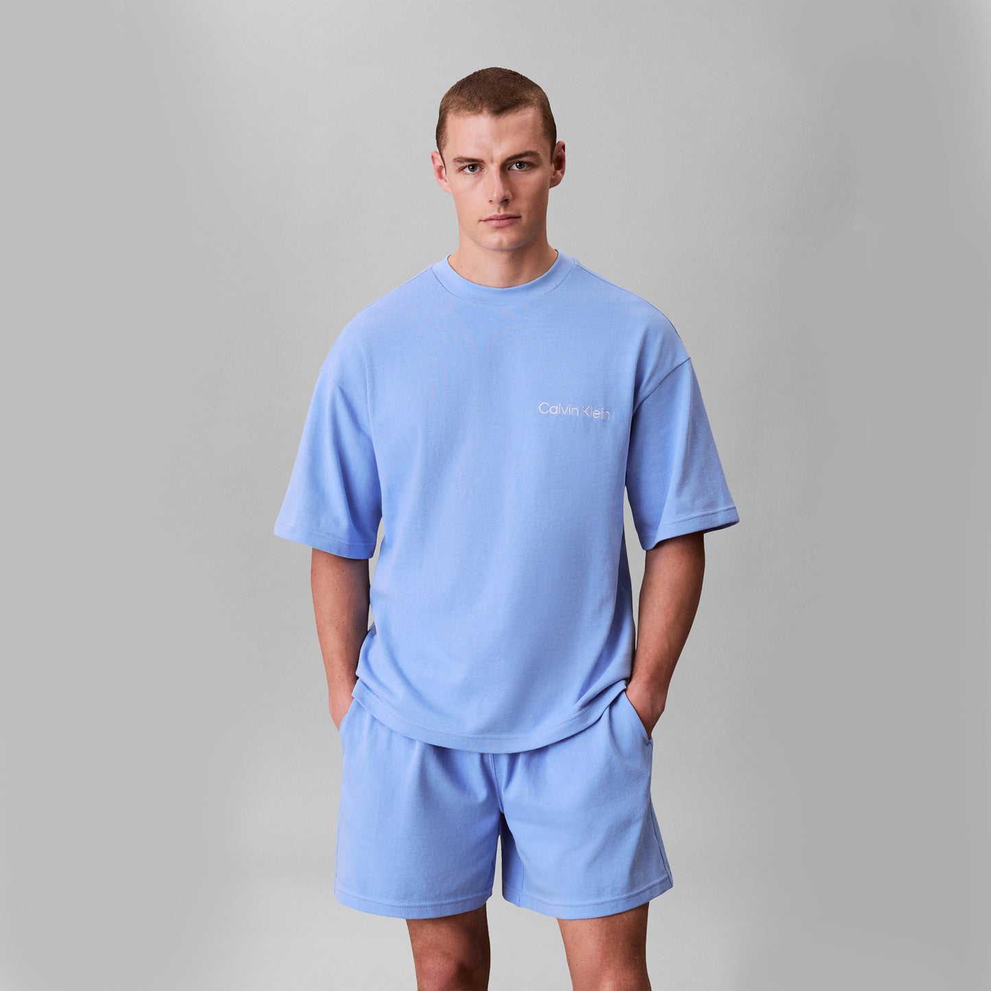 Calvin Klein SS TEE Mens Loungewear Blue Descent