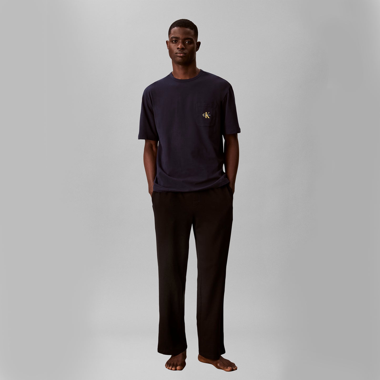 Calvin Klein MONOGRAM S/S CREW NECK Mens T-Shirt Shoreline