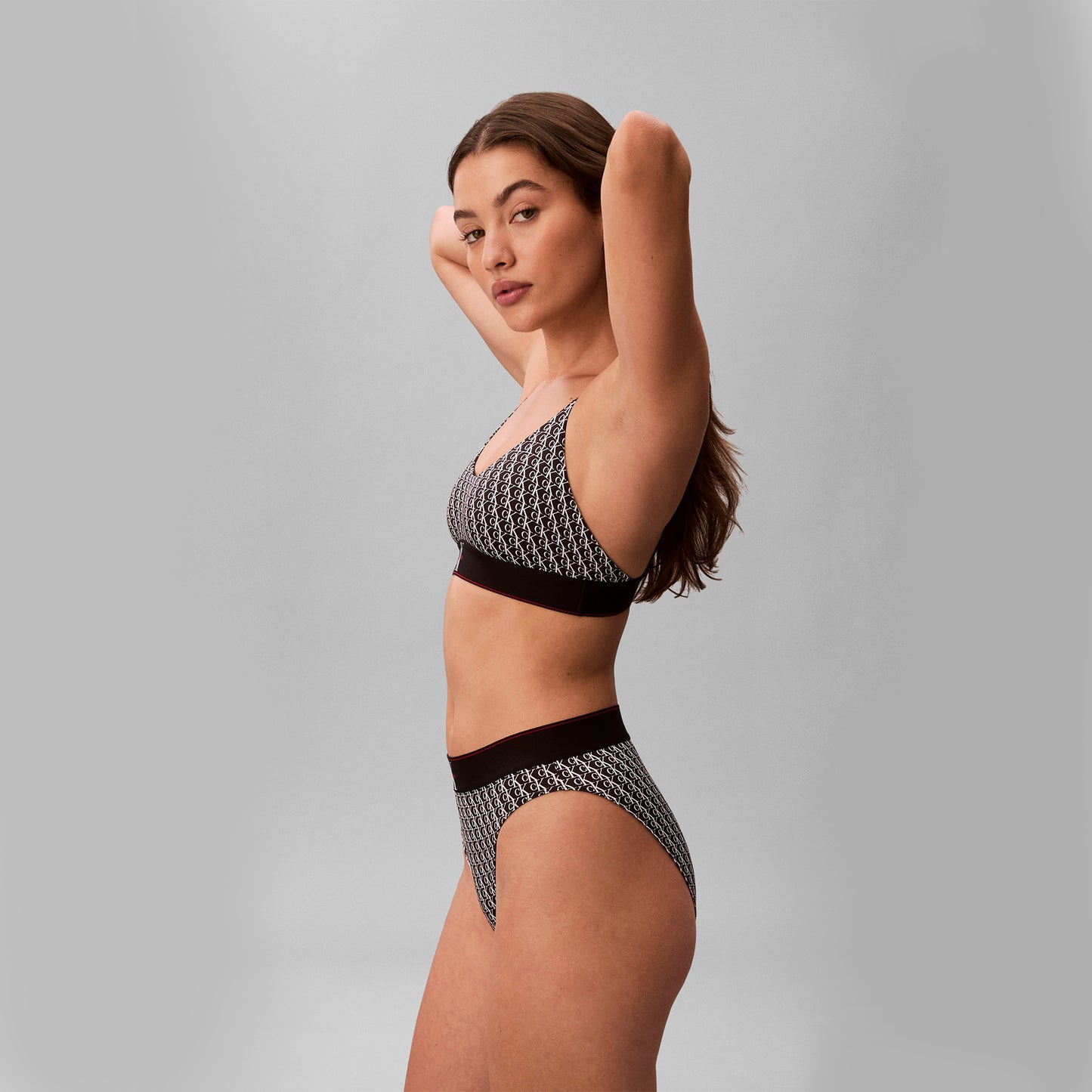 Calvin Klein HIGH WAIST BIKINI Womens High-Waist Briefs Black