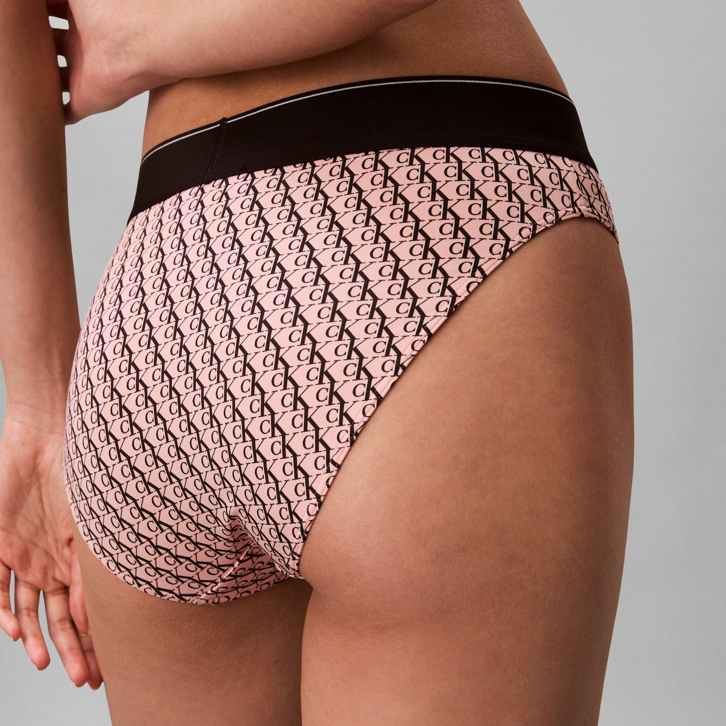 Calvin Klein HIGH WAIST BIKINI Womens High-Waist Briefs Bright Peach
