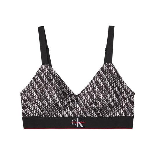 Calvin Klein LIGHTLY LINED BRALETTE Womens Bralette Black