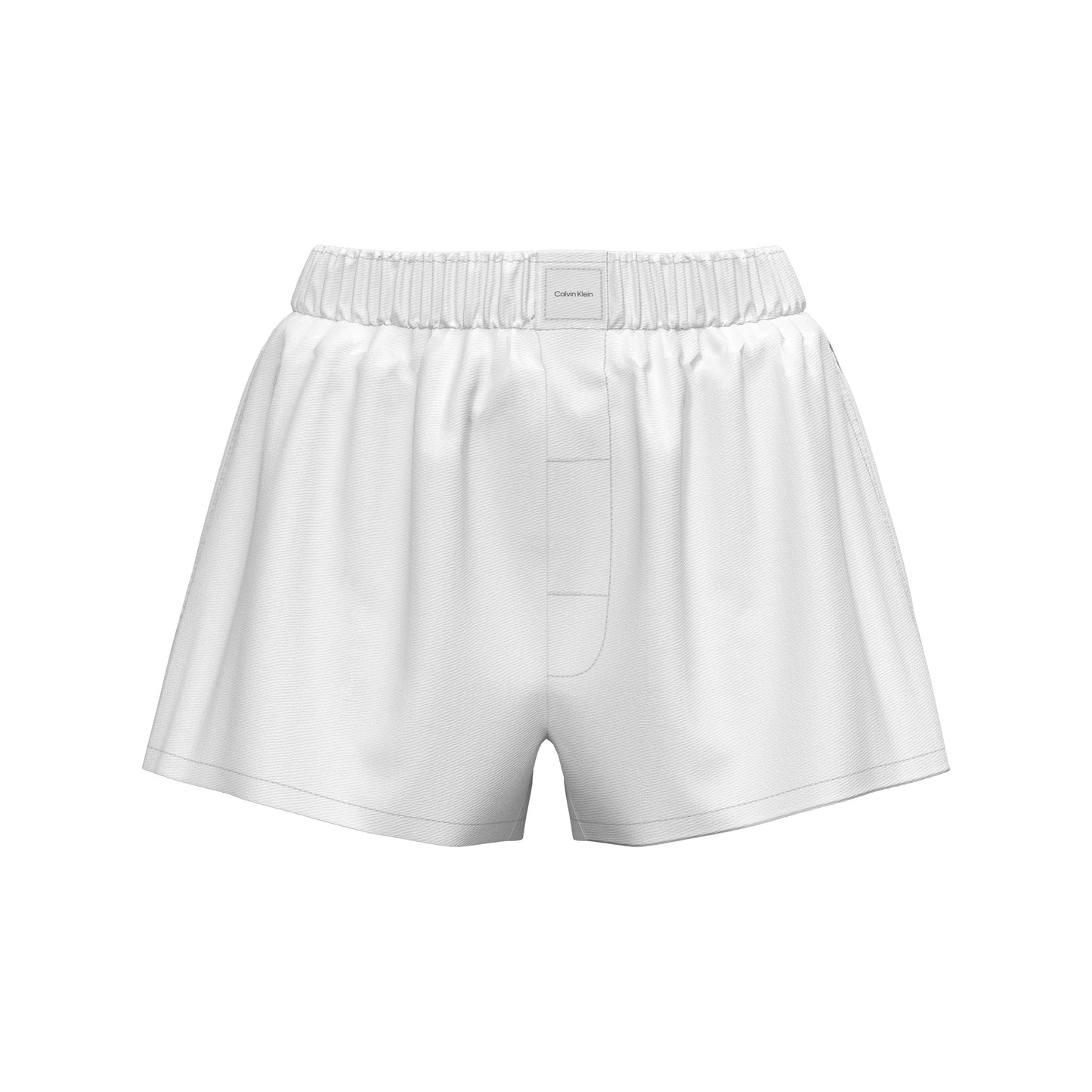 Calvin Klein COVERED WB POPLIN SHORT Womens Pyjama Bottoms Classic White