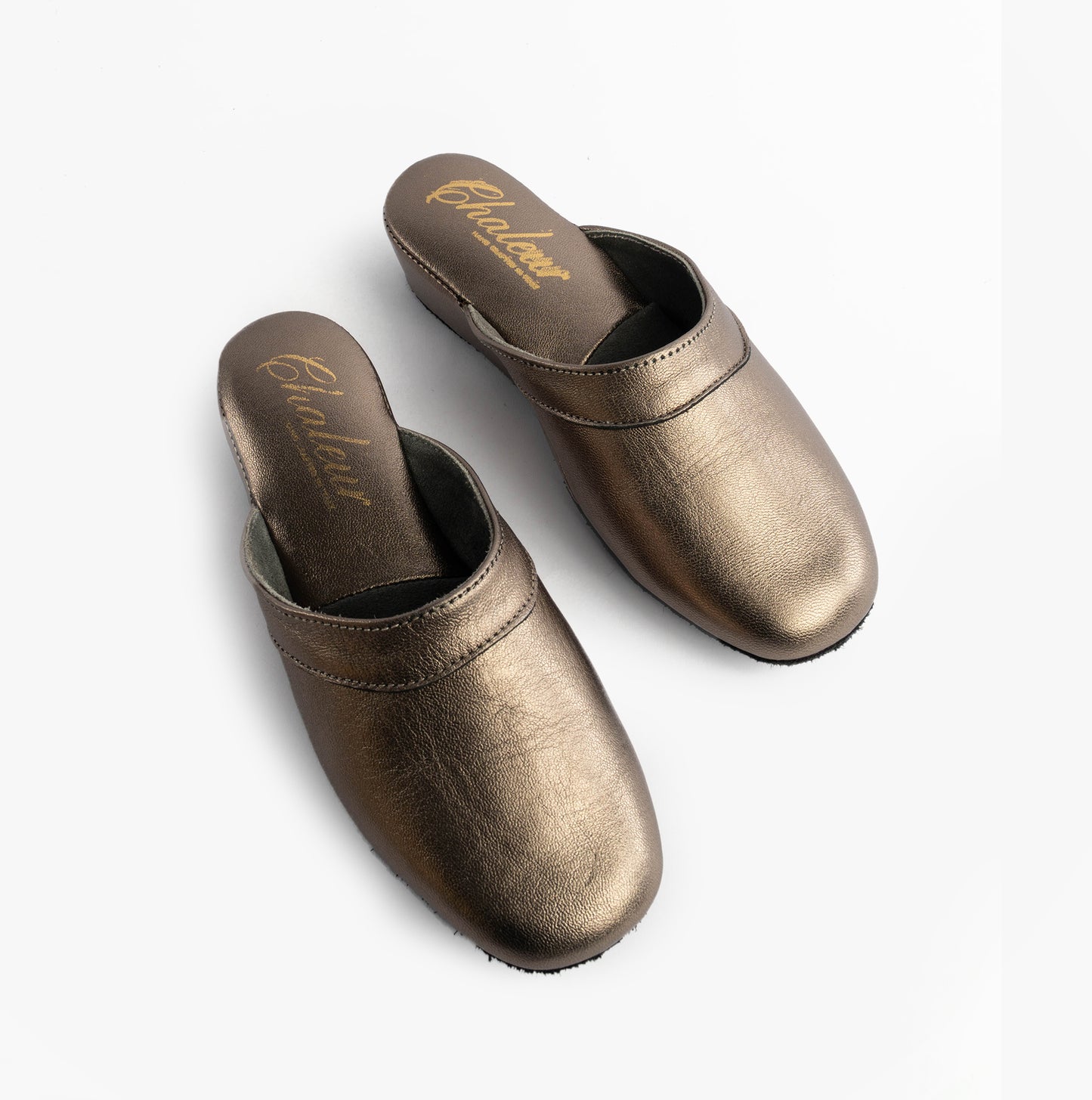 Chaleur FLORENCE Womens Mules Slippers Gold