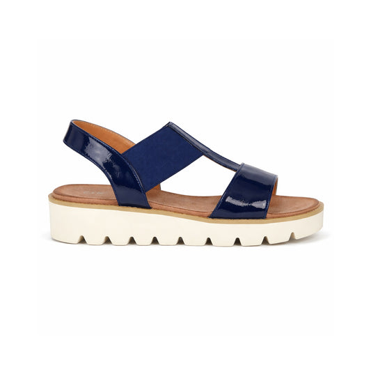 Cipriata ALADINA Womens Slingback Sandals Navy Patent