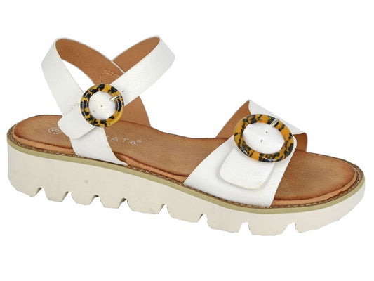 Cipriata MIMI Womens Ankle Strap Sandals White