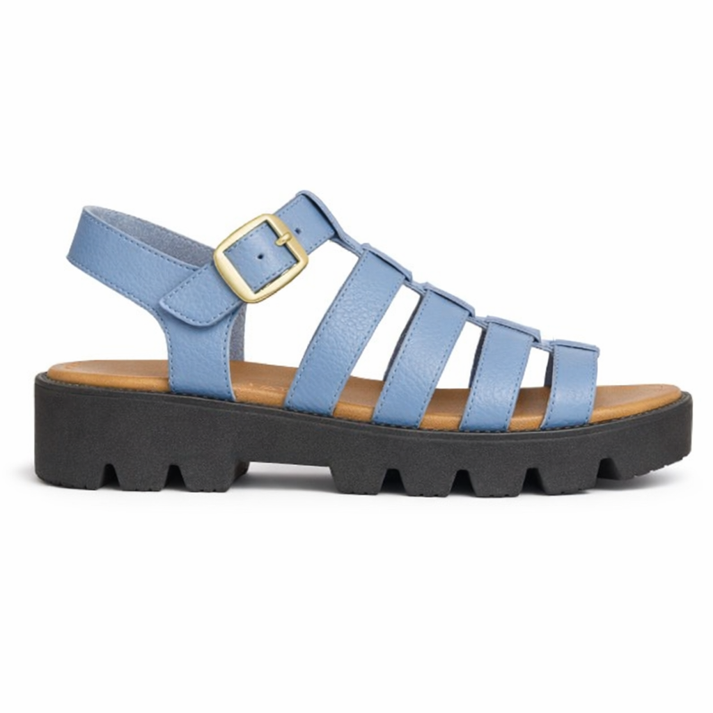 Cipriata AZIA Womens T-strap Sandals Blue
