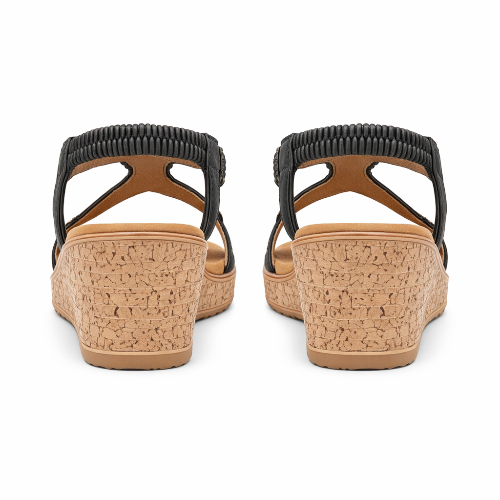 Cipriata ORA Womens Slingback Sandals Black