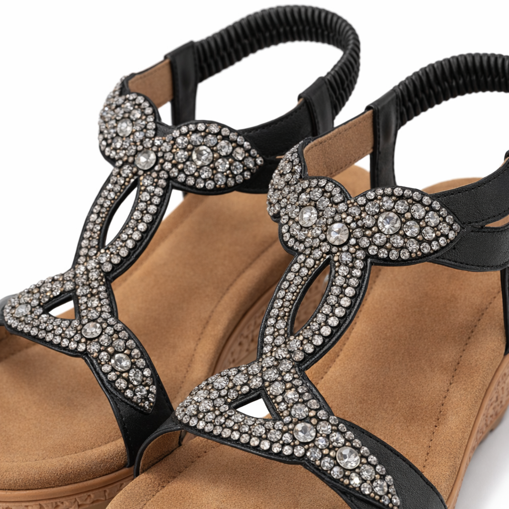 Cipriata ORA Womens Slingback Sandals Black