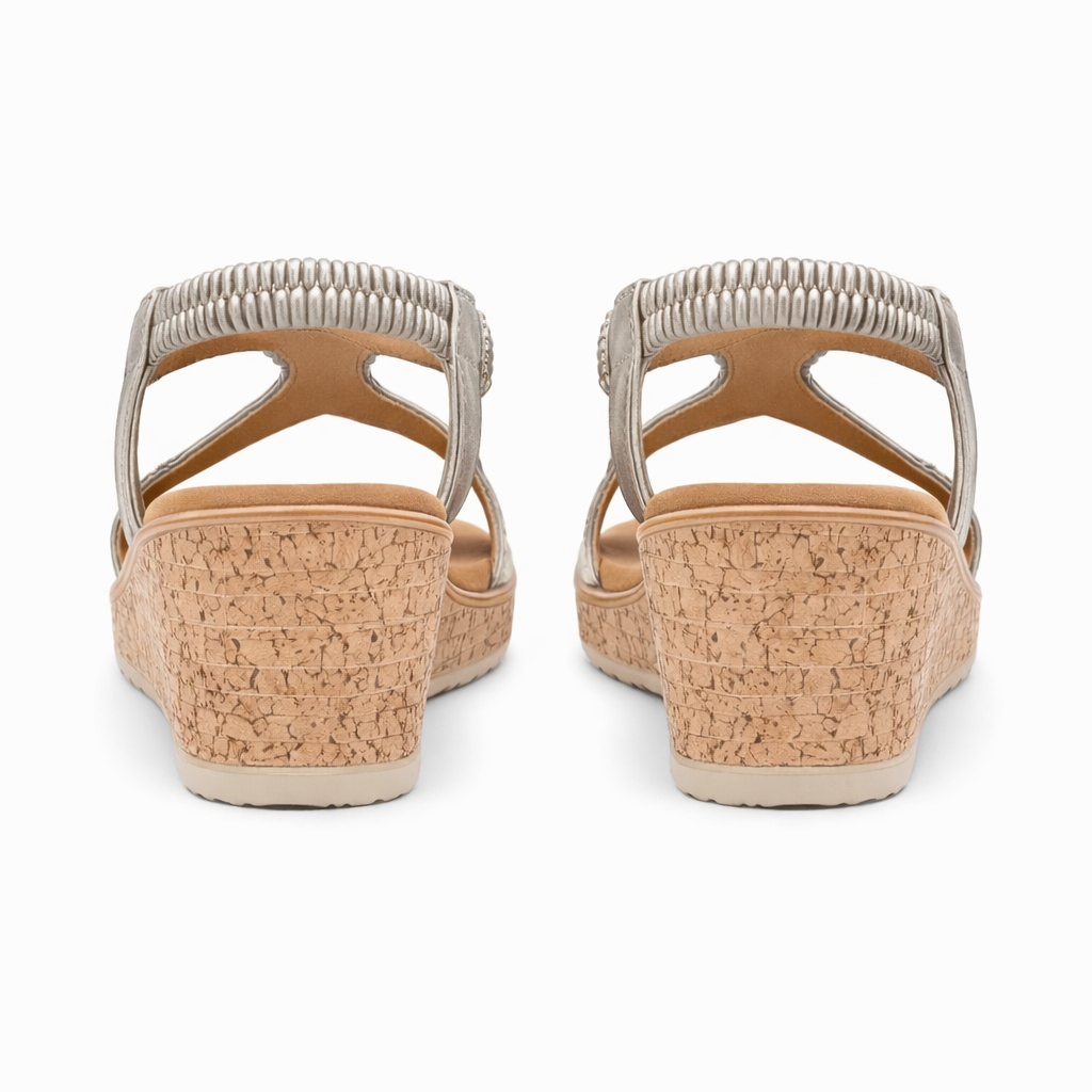 Cipriata ORA Womens Slingback Sandals Pewter
