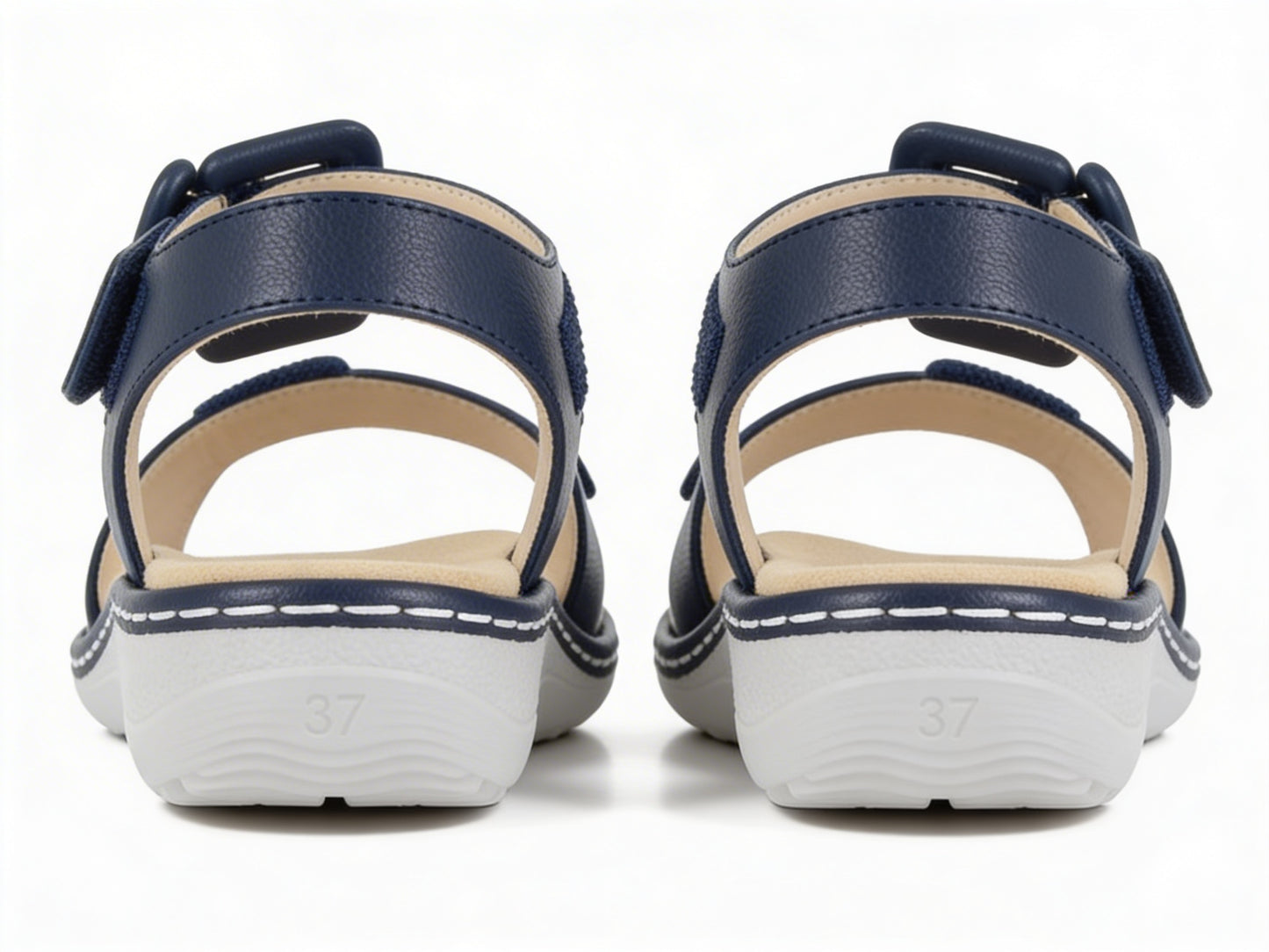 Cipriata CIRETTA Womens Cross Strap Sandals Navy