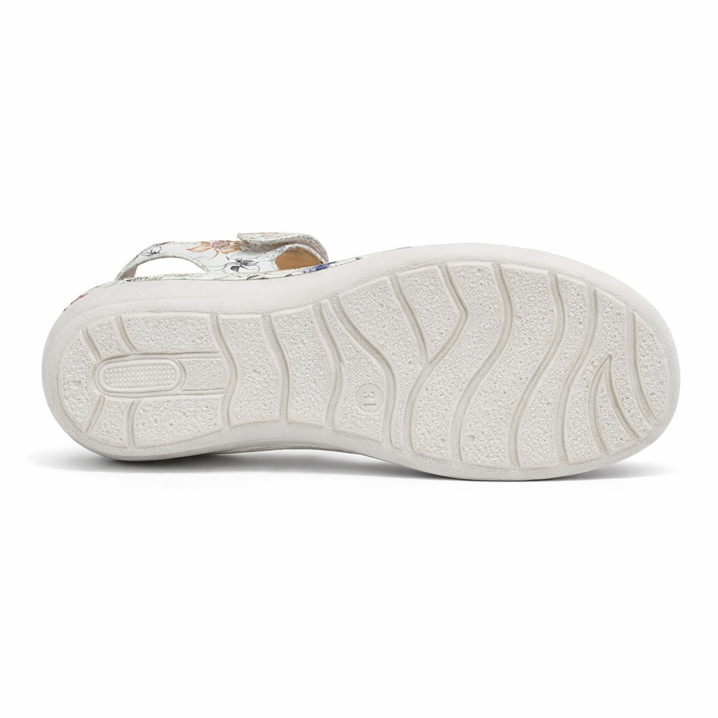 Cipriata CIRETTA Womens Cross Strap Sandals Silver Floral