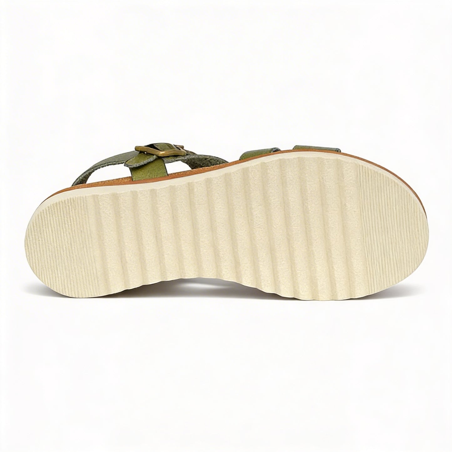 Cipriata OLVIA Womens Cross Strap Sandals Green