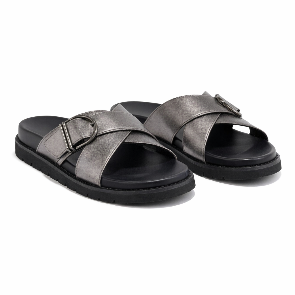 Cipriata DALIA Womens Mules Sandals Pewter