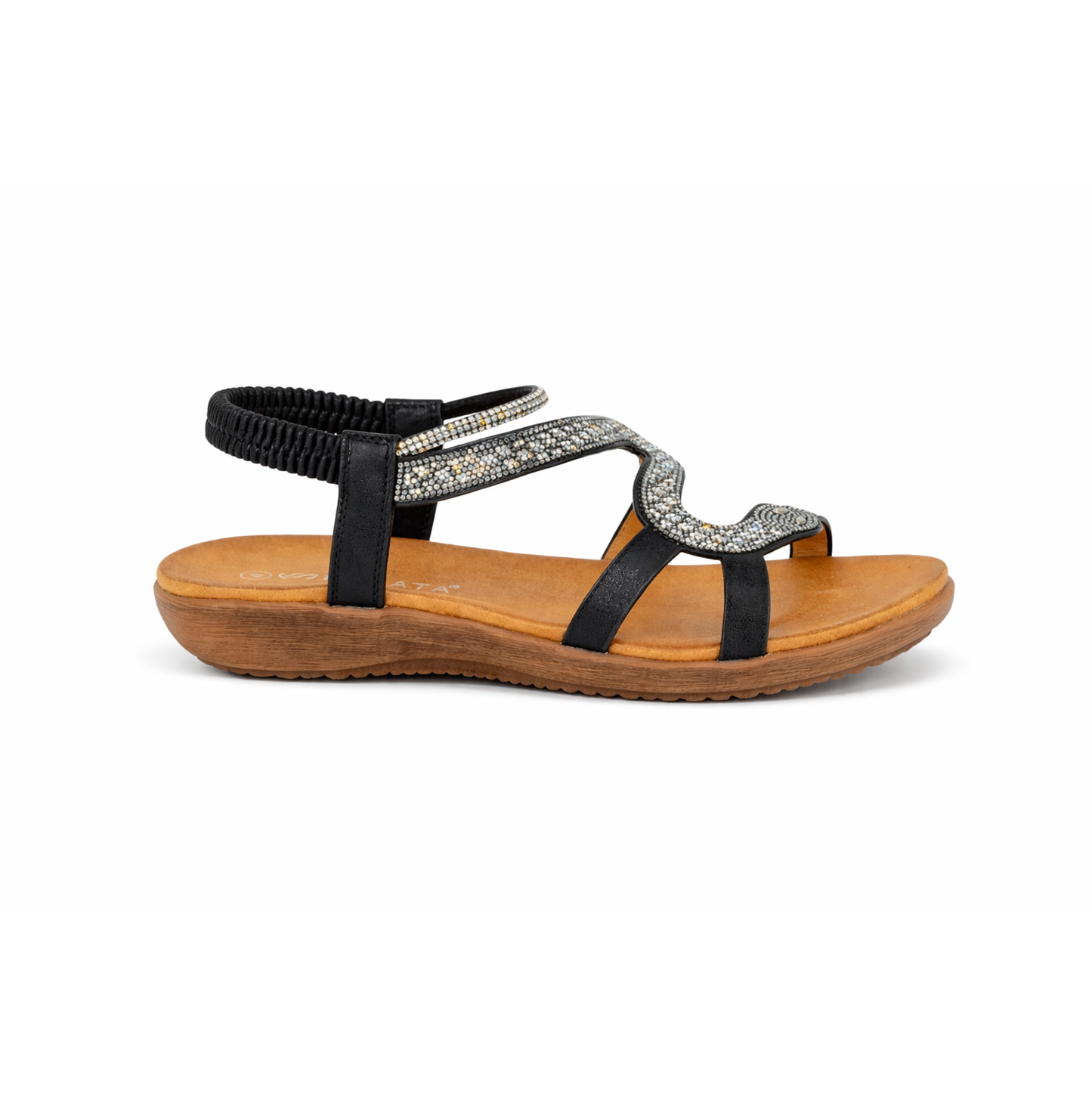 Cipriata SERPENT Womens Slingback Sandals Black