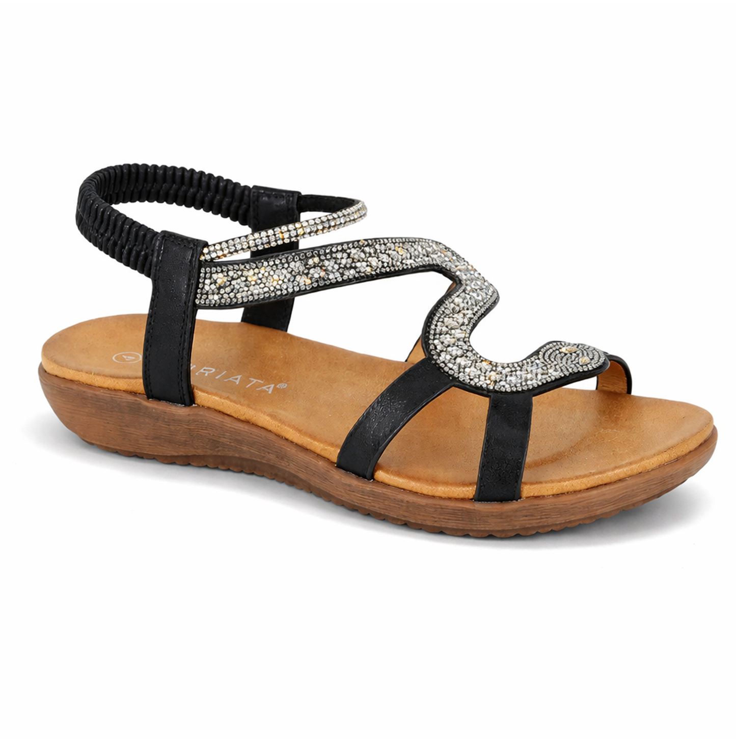 Cipriata SERPENT Womens Slingback Sandals Black