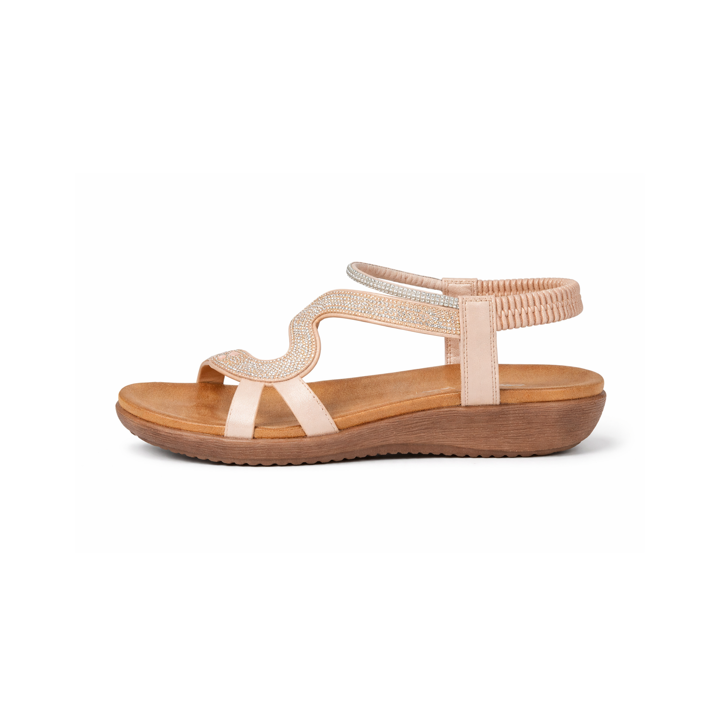 Cipriata SERPENT Womens Slingback Sandals Rose Gold