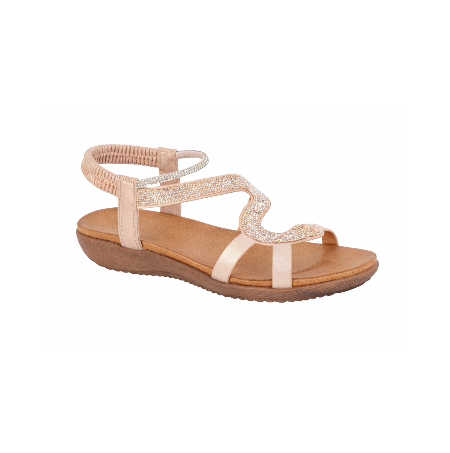 Cipriata SERPENT Womens Slingback Sandals Rose Gold