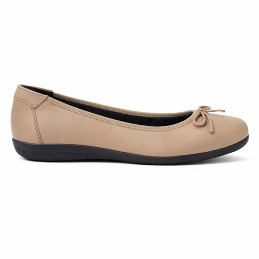 Cipriata ERIA Womens Ballerina Shoes Taupe