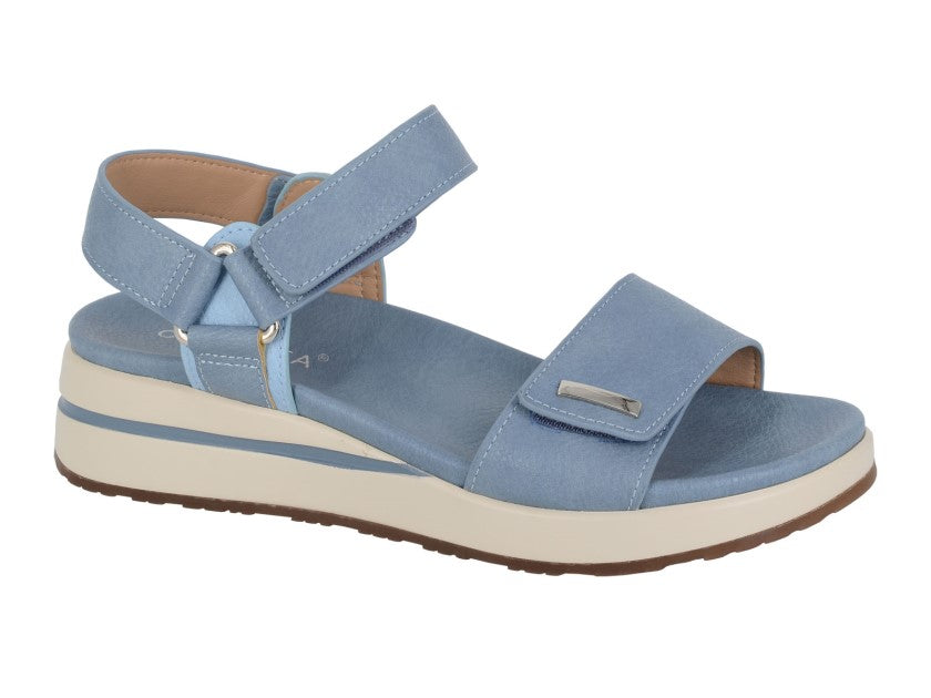 Cipriata FENIA Womens Ankle Strap Sandals Blue Jeans