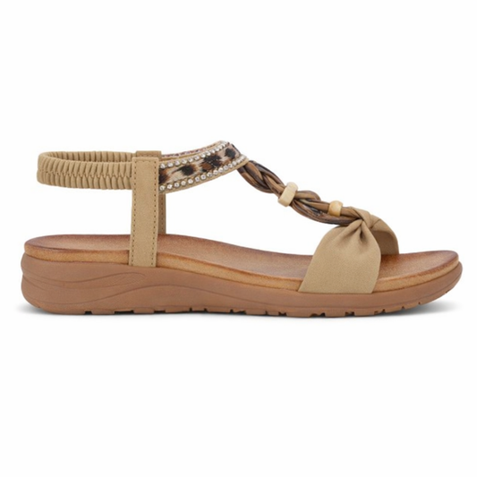 Cipriata GIOVINA Womens Slingback Sandals Beige