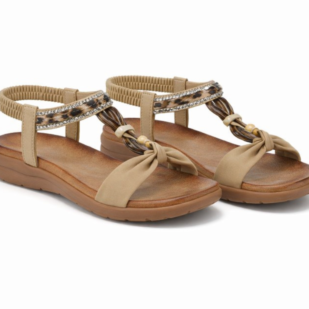 Cipriata GIOVINA Womens Slingback Sandals Beige