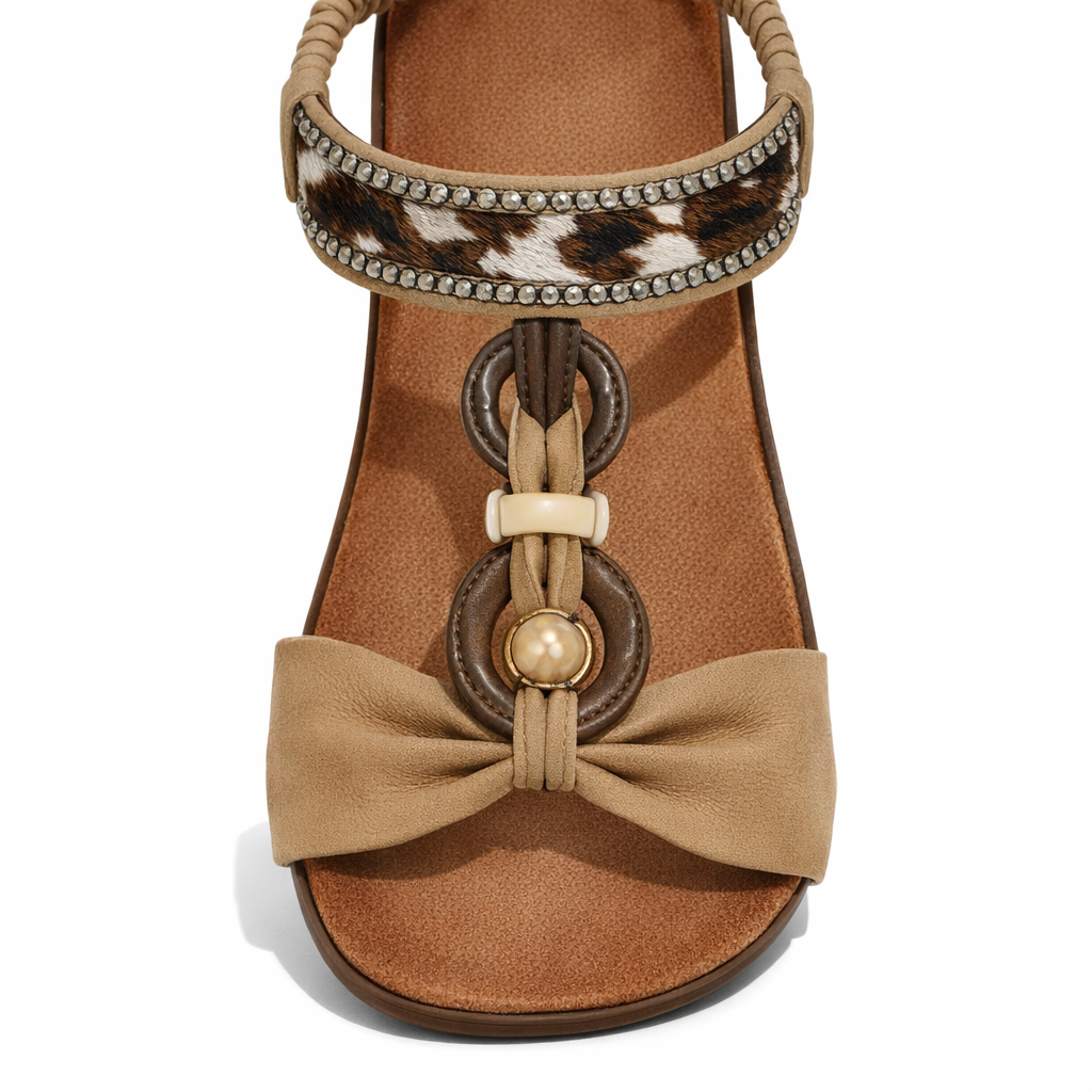 Cipriata GIOVINA Womens Slingback Sandals Beige