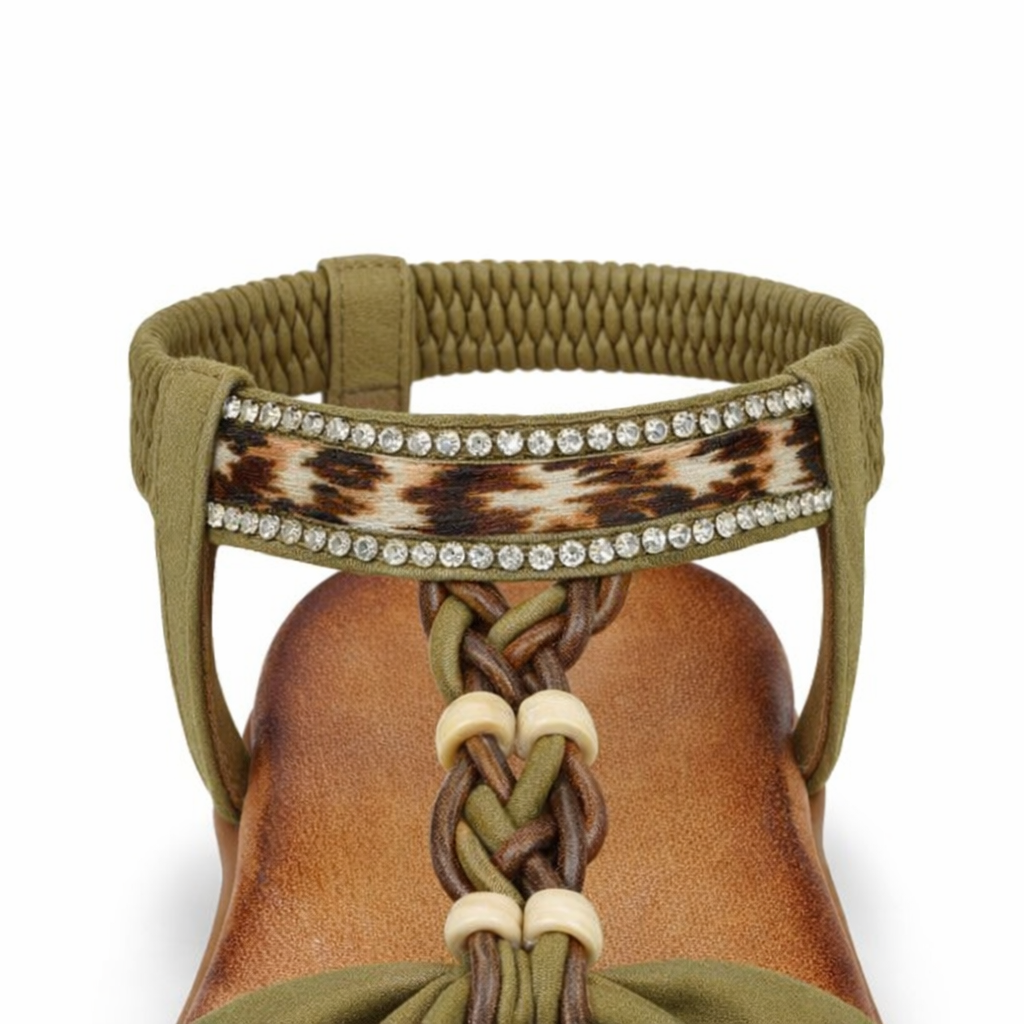 Cipriata GIOVINA Womens Slingback Sandals Khaki