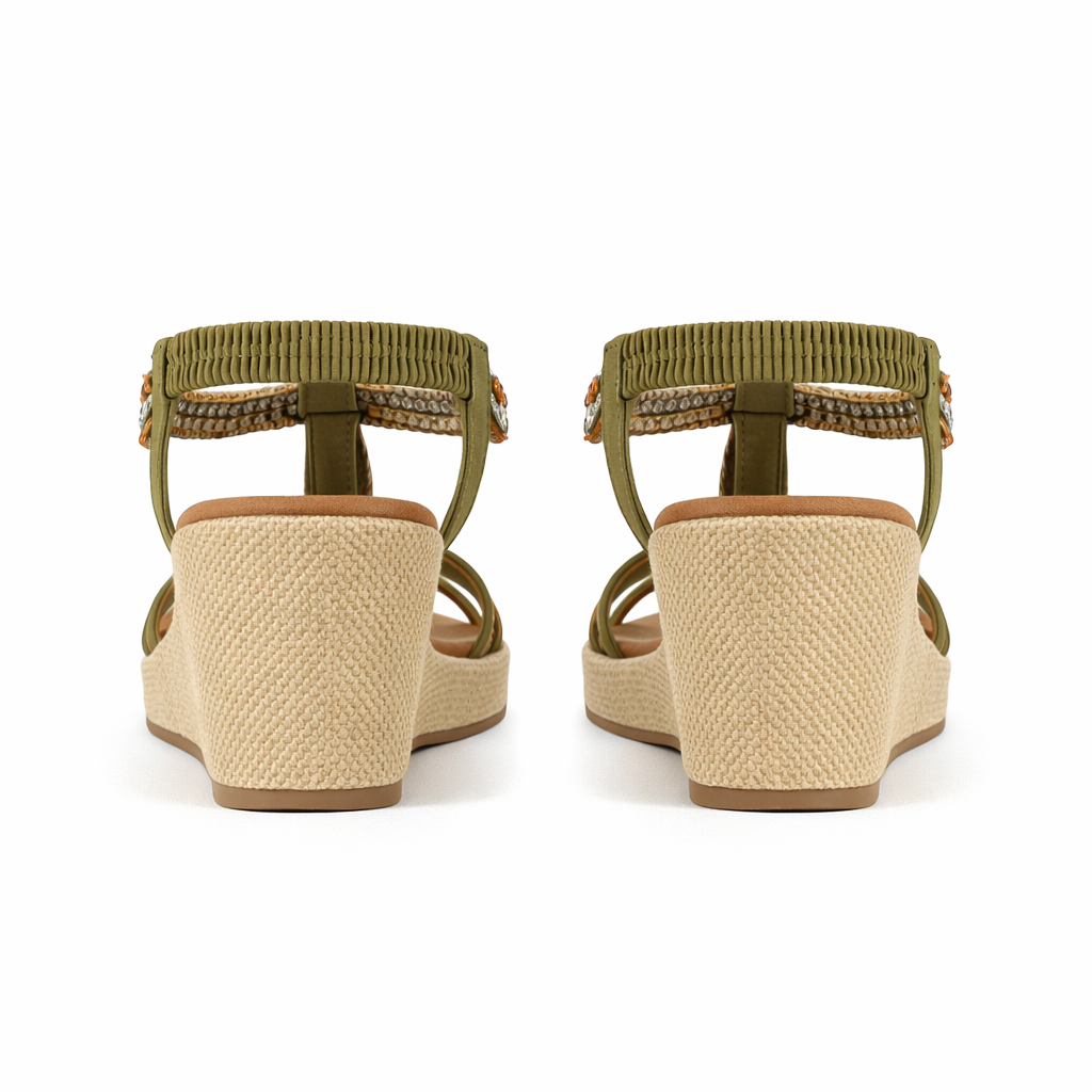 Cipriata GIOELA Womens Slingback Sandals Khaki