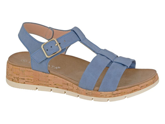 Cipriata FADIA Womens Ankle Strap Sandals Blue