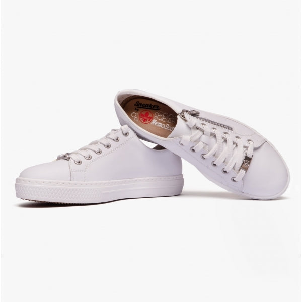 Rieker L59L1 Womens Casual Shoes White/Combi