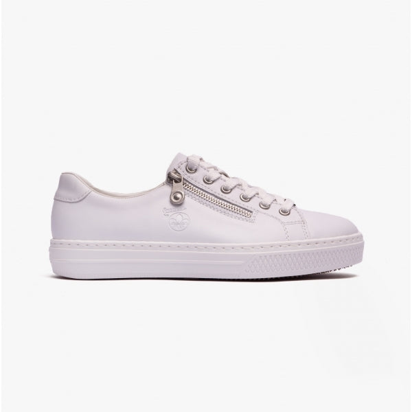 Rieker L59L1 Womens Casual Shoes White/Combi
