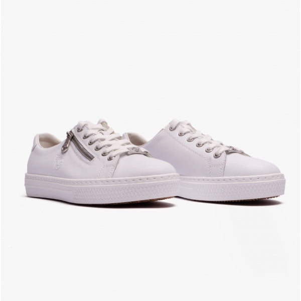 Rieker L59L1 Womens Casual Shoes White/Combi