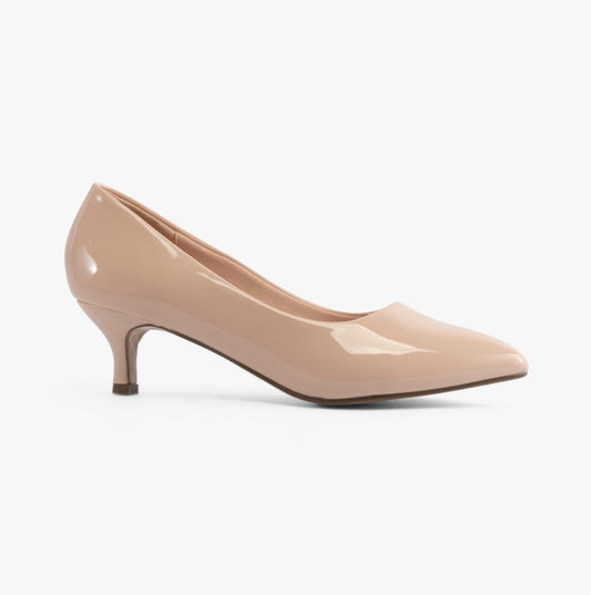 Comfort Plus TEXAS Womens Shoes Nude - Patent