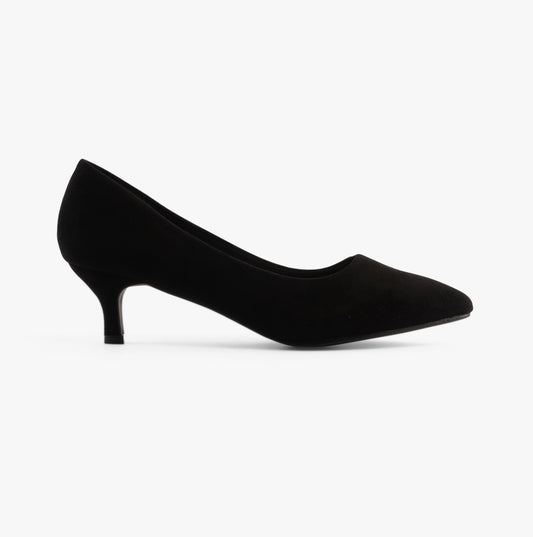 Comfort Plus TEXAS Womens Shoes Black - Faux Suede