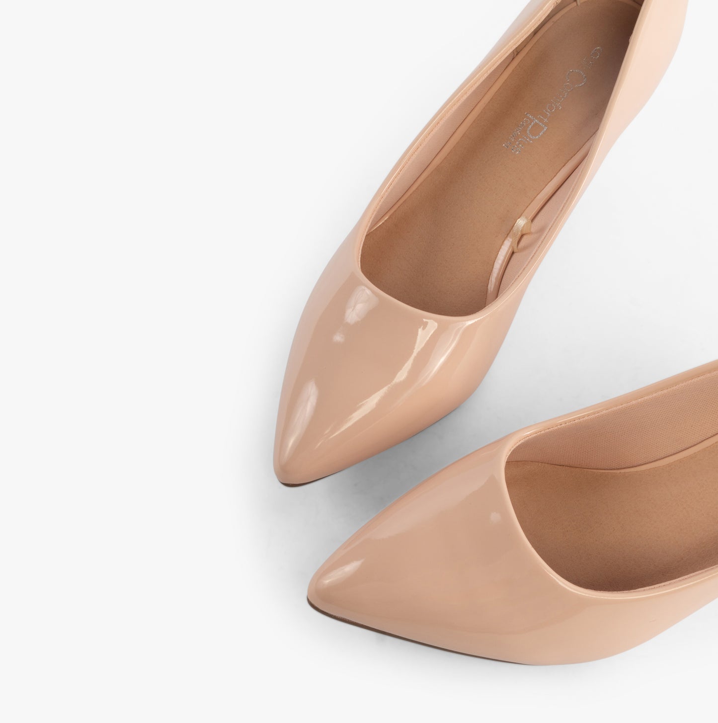 Comfort Plus TEXAS Womens Shoes Nude - Patent