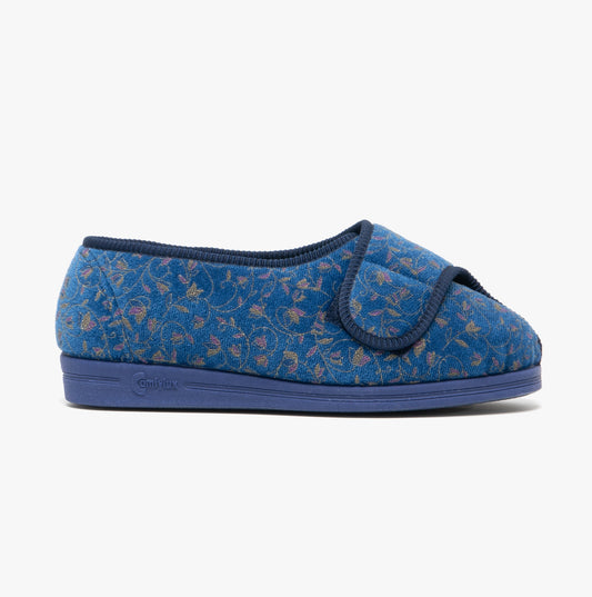 Comfylux HELEN Womens Full Slippers Blue