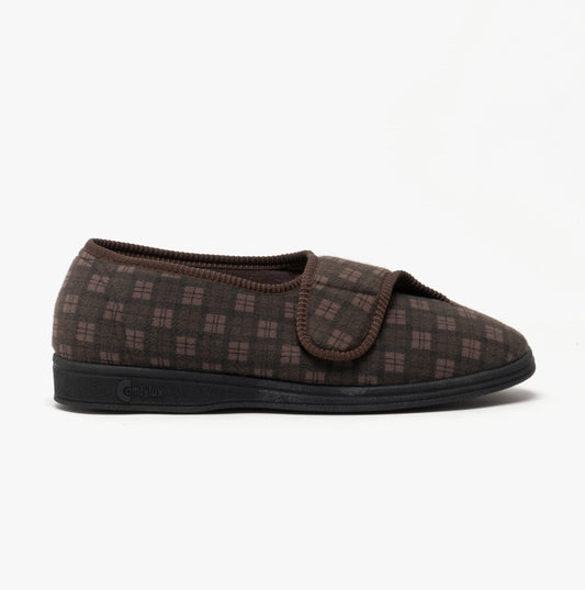 Comfylux PAUL Mens Full Slippers Brown