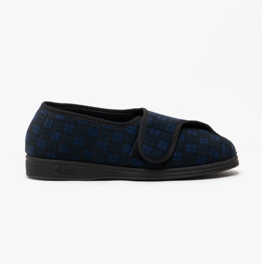 Comfylux GEORGIE Mens Full Slippers Navy
