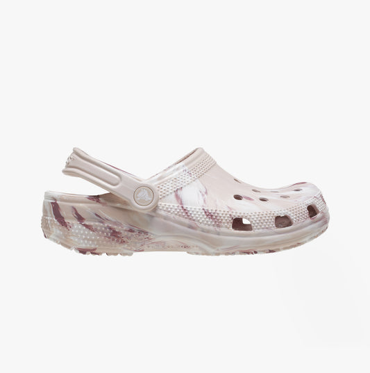 Crocs 206867-6WS CLASSIC MARBLED Womens Clogs Quartz/Multi
