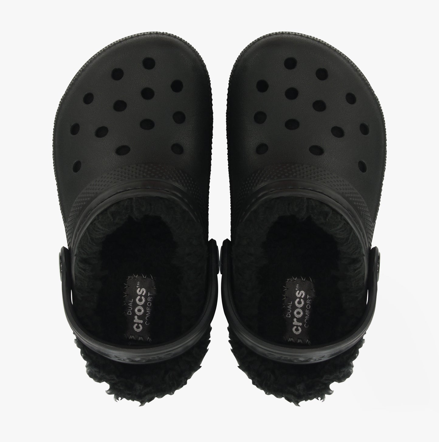 Crocs 207010-060 CLASSIC LINED Kids Clogs Black/Black