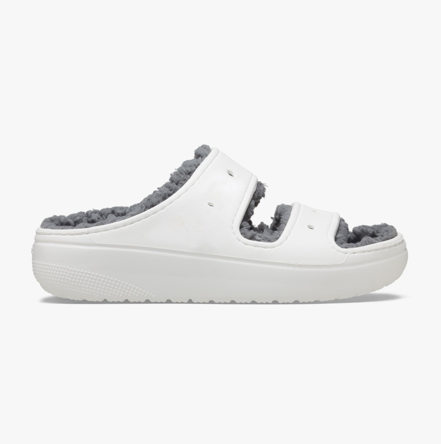 Crocs 207446-100 CLASSIC COZZZY Womens Sliders White