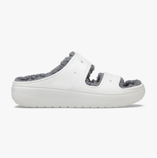 Crocs 207446-100 CLASSIC COZZZY Womens Sliders White