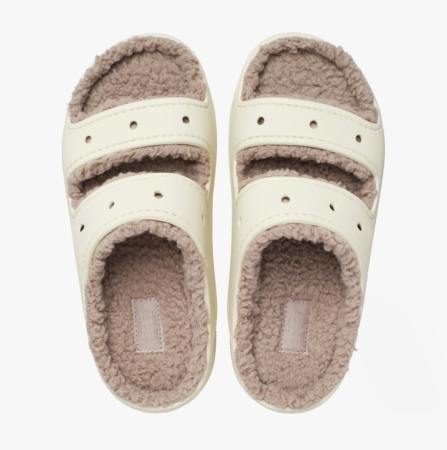 Crocs 207446-2YC CLASSIC COZZZY Unisex Sliders Bone/Mushroom