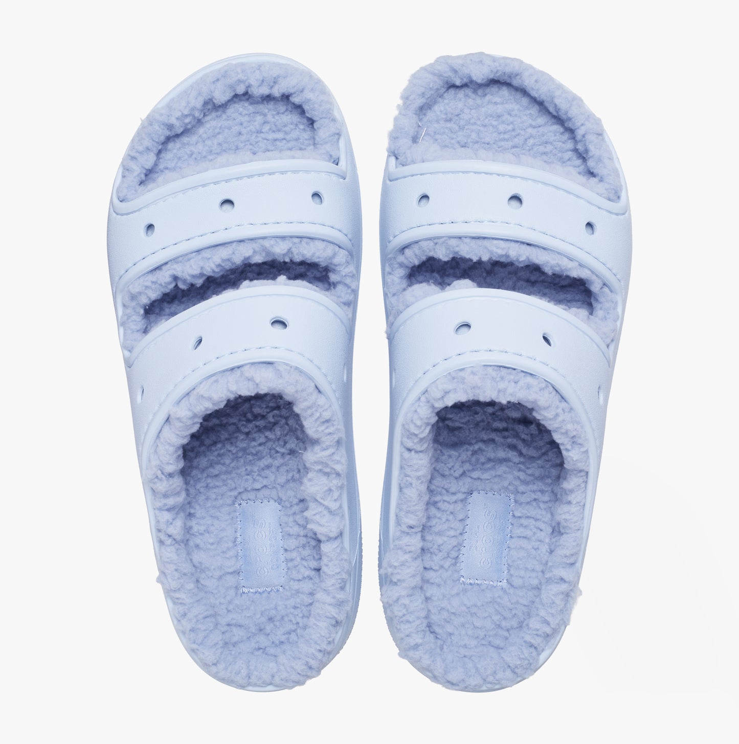 Crocs 207446-4NS CLASSIC COZZZY Womens Sliders Blue Calcite