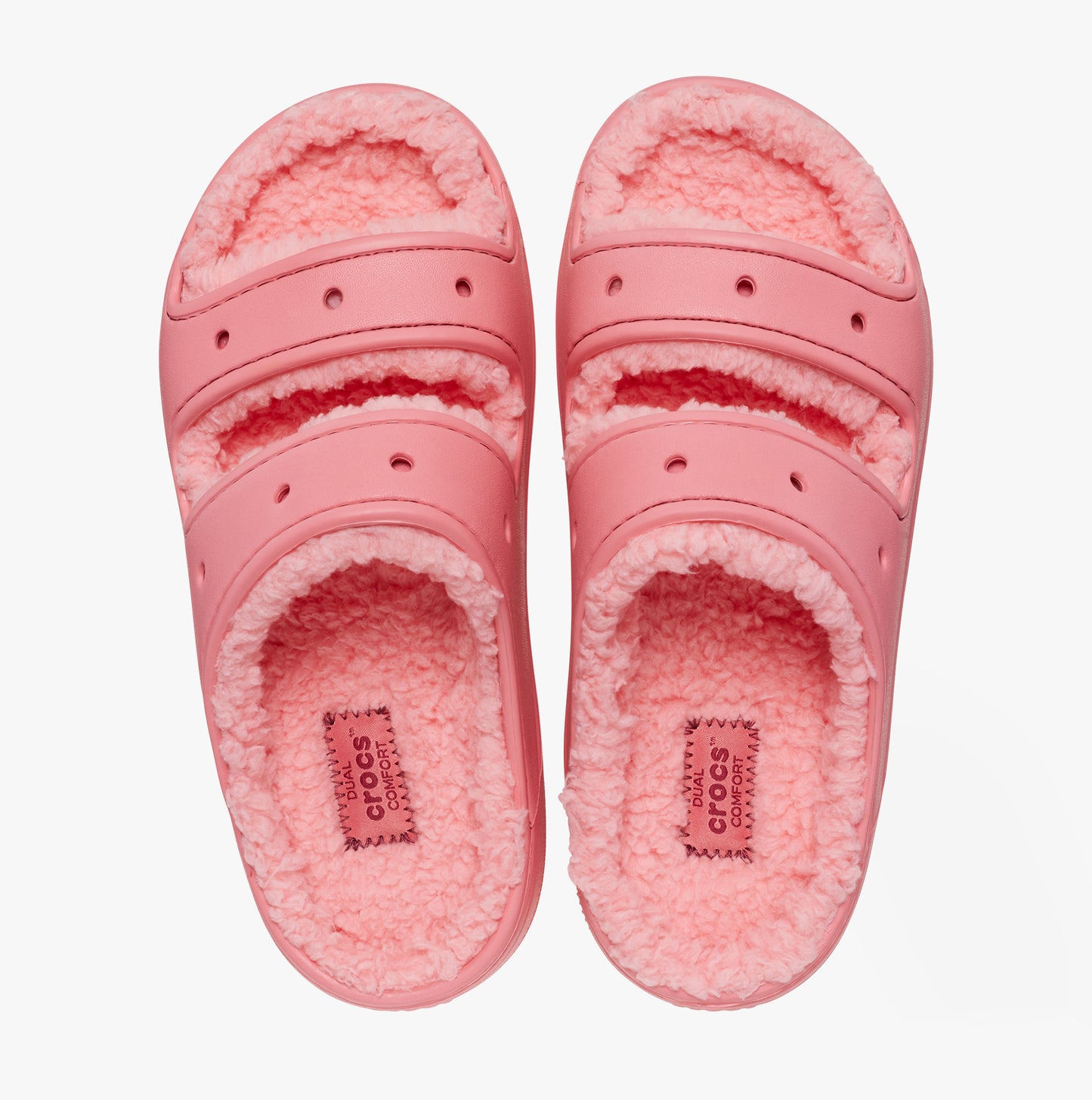 Crocs 207446-6XF CLASSIC COZZZY Womens Sliders Hot Blush
