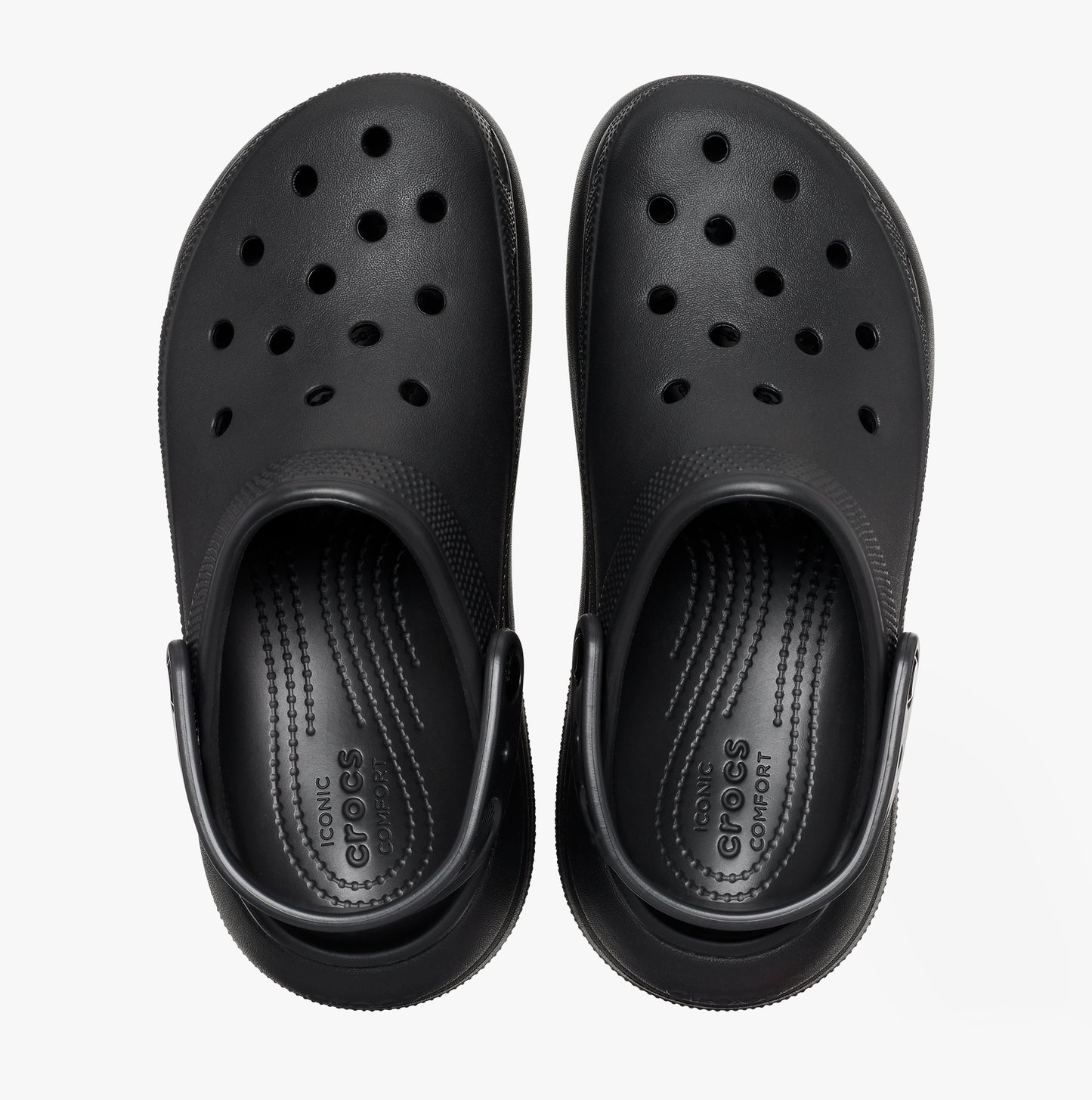 Crocs 207521-001 CLASSIC CRUSH Womens Clogs Black